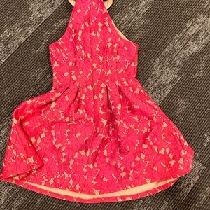 Elegant Pink Floral Kids Dress